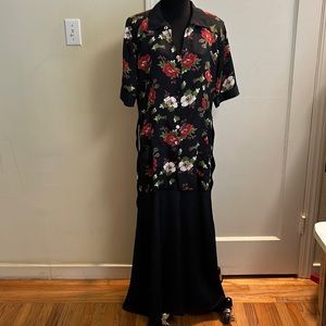 two in one flower dress